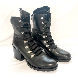 Kendall and Kylie Spencer leather lug boots